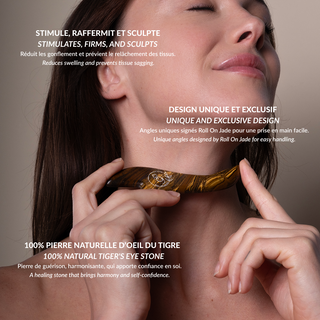 Gua Sha Signature Lift-Outils Visage-Roll On Jade