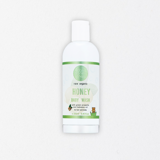 Raw Organic Brazilian Honey Baby Wash 250ml-Roll On Jade